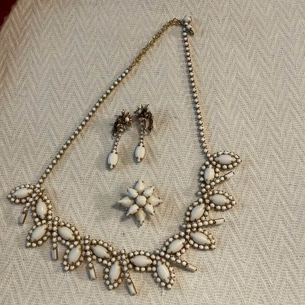 Vintage white jewelry